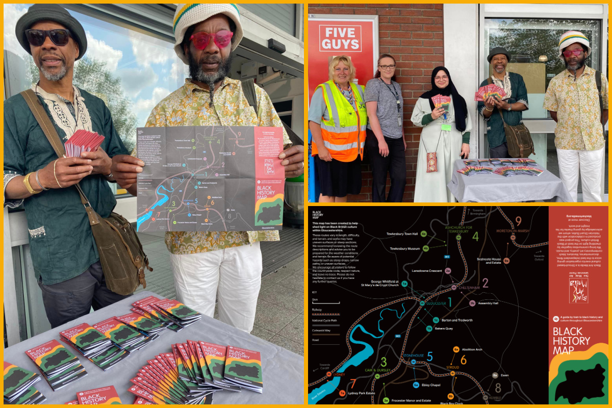 Black History Maps shared at Gloucester Station